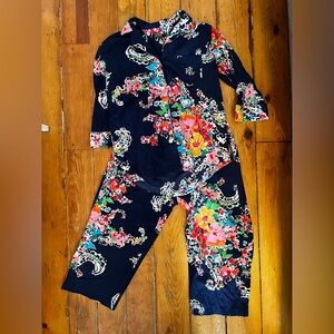 Ralph Lauren Navy Floral Pajama set